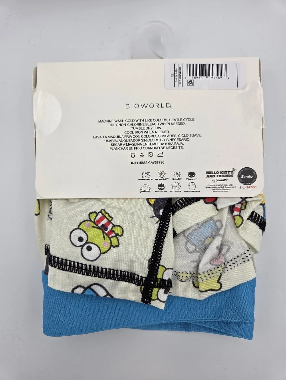 Bioworld Hello Kitty & Friends Men’s Boxer Brief XL Nwt